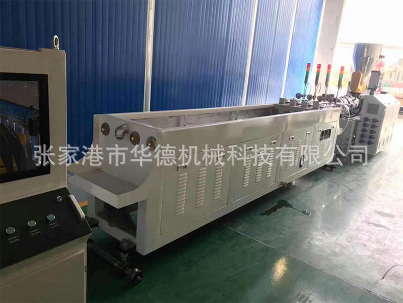 PVC one out four threading pipe production line
